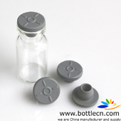 13mm syringe serum bottle bromobutyl rubber stopper blue clear cap
